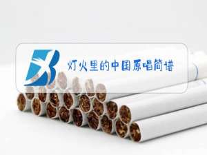 灯火里的中国原唱简谱