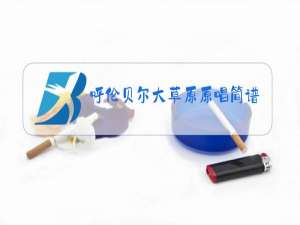 呼伦贝尔大草原原唱简谱