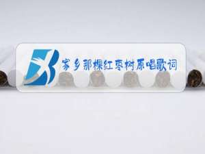 家乡那棵红枣树原唱歌词