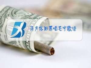 涛声依旧原唱毛宁歌谱