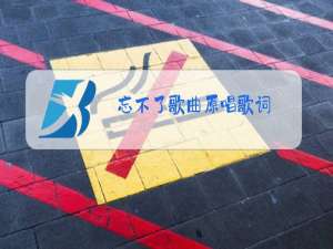 忘不了歌曲原唱歌词