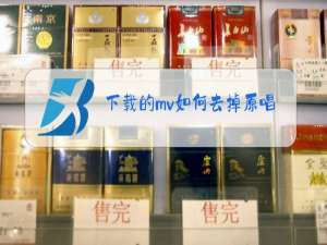 下载的mv如何去掉原唱