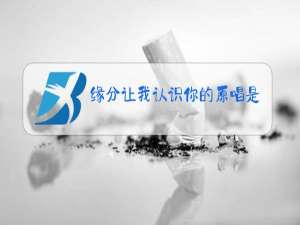 缘分让我认识你的原唱是谁