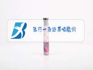 张行一条路原唱歌词