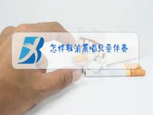 怎样取消原唱只要伴奏