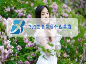 3v3王者荣耀什么英雄好