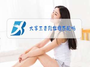 大家王者段位难匹配吗