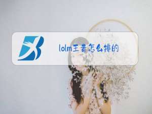 lolm王者怎么排的