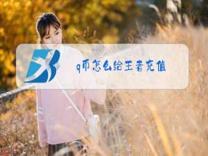 q币怎么给王者充值