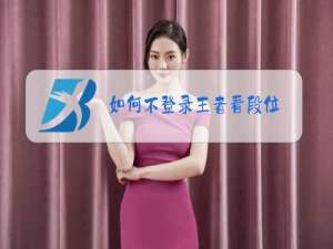 如何不登录王者看段位