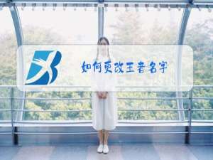 如何更改王者名字