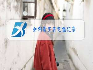 如何看王者充值记录