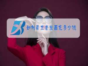 如何看王者里面充多少钱