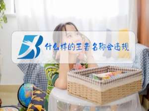 什么样的王者名称会违规