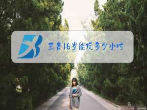 王者16岁能玩多少小时