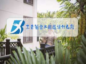 王者铂金二能邀请什么段位排位
