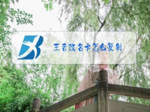 王者改名卡怎么复制