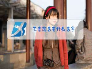 王者改名有什么名字