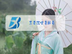 王者改啥名解毒