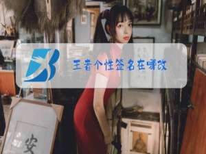王者个性签名在哪改