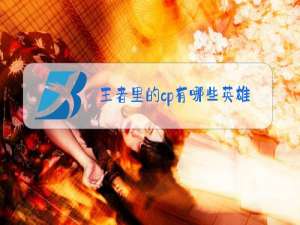 王者里的cp有哪些英雄照片