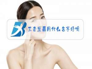 王者里面用什么名字好听