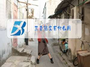 王者铭文有什么用