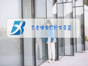 王者哪些打野不要蓝