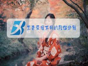 王者荣耀不同的段位分别是什么框