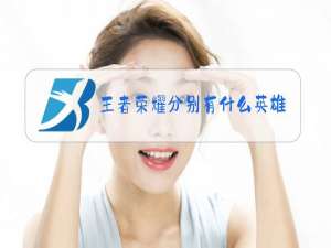 王者荣耀分别有什么英雄