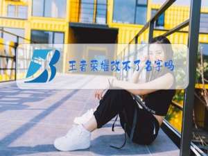 王者荣耀改不了名字吗