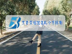 王者荣耀改名几个字限制