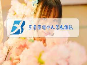 王者荣耀个人怎么组队