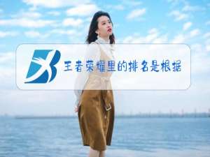 王者荣耀里的排名是根据什么排的