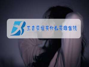 王者荣耀买什么英雄值钱