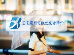 王者荣耀皮肤优化会降价吗