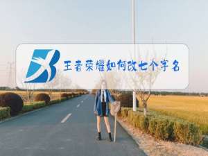 王者荣耀如何改七个字名字