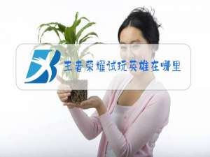 王者荣耀试玩英雄在哪里