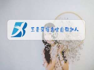 王者荣耀为啥自动加人