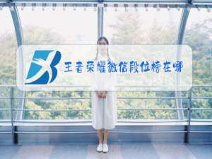 王者荣耀微信段位榜在哪里