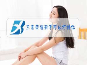 王者荣耀新手可以打排位吗