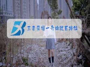 王者荣耀一开始就有排位吗