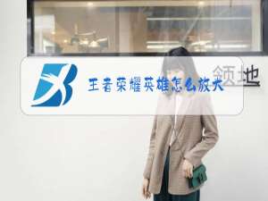 王者荣耀英雄怎么放大