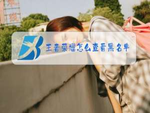 王者荣耀怎么查看黑名单