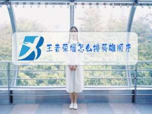 王者荣耀怎么排英雄顺序