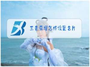 王者荣耀怎样设置名片