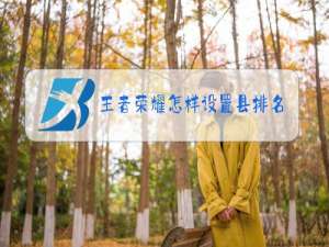 王者荣耀怎样设置县排名