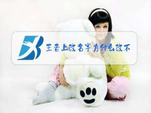 王者上改名字为什么改不了