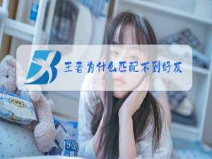 王者为什么匹配不到好友