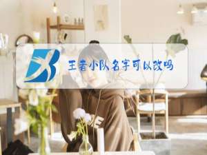 王者小队名字可以改吗